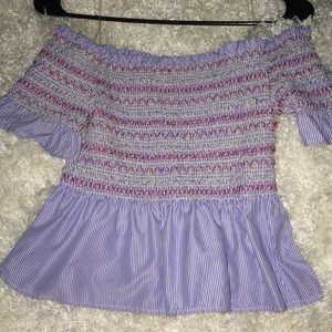 Off the Shoulder Babydoll Crop